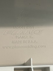 Plano One Tray Burgundy/White Tackle Box Model 6201 with Wazp Crappie Kit