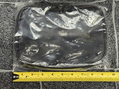 Megabass Clear Pouch II Tackle Bag Brand New With Tags EVA Carbon Fiber Print