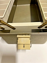 Vintage Plano 8700 Fishing Tackle Organizer Box Double sided 7- Lift-up Trays