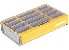 Plano PLASE373 EDGE 3700 Premium Deep Tackle Utility Box – Clear/Yellow