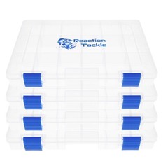 Reaction Tackle Fishing Tackle Trays- 2-PACK OR 4-PACK- Transparent
