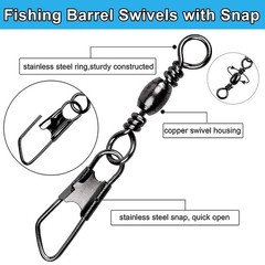 Fishing Tackle Kit, 160pcs Basic Bobbers and Hooks Assortment 2/0, Silver