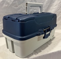 NEW Plano Three Tray Fishing Tackle Box – Model: 6203- Blue/Off White
