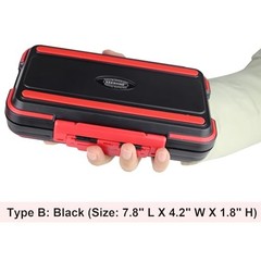 small tackle box, mini Type B: Black (Size: 7.8″ L X 4.2″ W X 1.8″ H)
