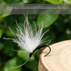 Dry Fly Lures 5 Pieces for Trout Bass High Carbon Steel Hooks Floating