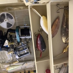 Vintage Plano Tackle Box 2 Side 6 Tray Locking System USA Made 17” W/Lures Reels