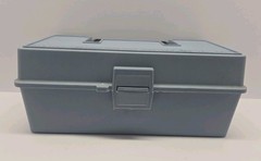 Vintage Woodstream Old Pal Model 1010 Tackle Box Blue Sewing Craft Organizer
