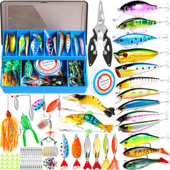 PLUSINNO Fishing Lures, 194PCS Tackle Box with tackle box