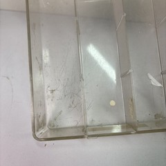 VTG Clear Plastic 11″x7″x2″ Storage Tray for electronic parts repair Used