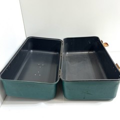 Vtg Umco #MAS Double Latch Storage / Tackle Box No Tray Teal Blue Green Plastic