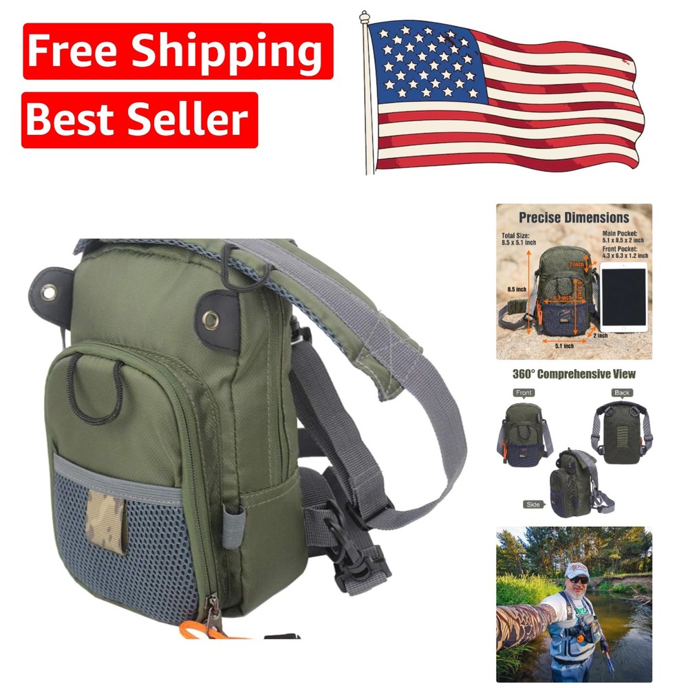 Functional Fly Fishing Chest Pack – Lightweight Tackle Bag for All Environments