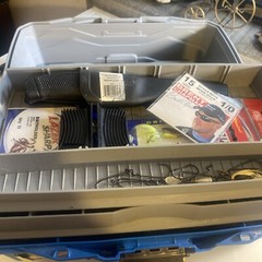 Flambeau Outdoors 2-Tray – Classic Tray Tackle Box PLUS Lures etc Blue zbb