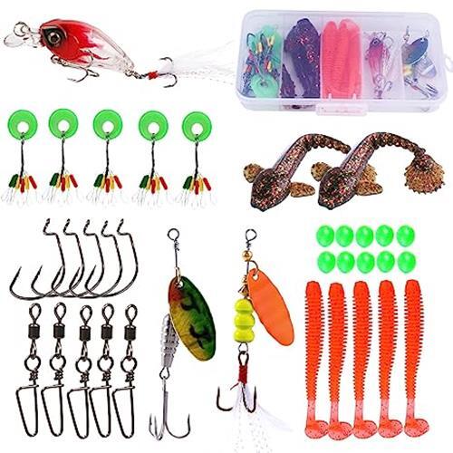 Sougayilang Fishing Accessories Set, Include Fishing Lures &Fishing Hooks-Type 4