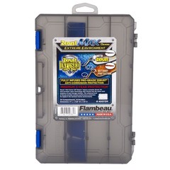 Tough Plastic Fishing Tackle and Bait Storage Box 11 Inches Long 2 Pack