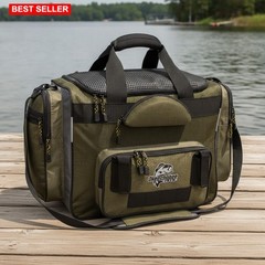 Fishing Tackle Bag Large Capacity Water Resistant with Multiple Compartments