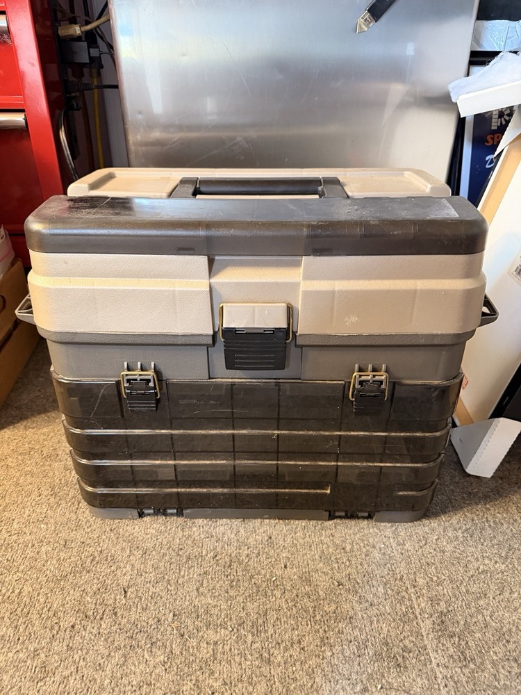 Vintage Plano 757 4 Drawer Fishing Tackle Box/Tool Box Craft Box