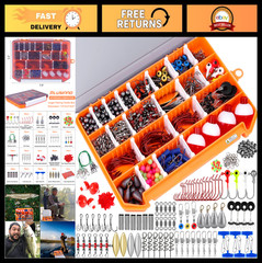 All-in-One Fishing Tackle Box with Lures & Accessories Kit for Bass & Trout – Id