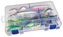 Outdoors 4007 Fishing Tackle Box – Includes 12 Dividers, 24 Compartments,