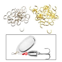 100pcs DIY Spinnerbait Clevises Fishing Components for Freshwater Saltwater Use