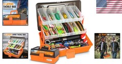 Stylish 3-Layer Fishing Tackle Box with 415 Pieces – Perfect Gift for Men & Kids