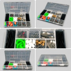 Tackle Box Organizer with 13 Compartments – Clear Plastic Storage Box with Di…