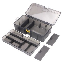 Fishing Lures Container Double Layer Fishing Tackle Box Hook Storage Organizers