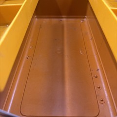 Vintage Fenwick 3.5 Wide Body Orange Fishing Tackle Box Storage Box Fishing