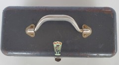 Vintage My Buddy Metal Fishing Tackle Box 2 Trays Gray