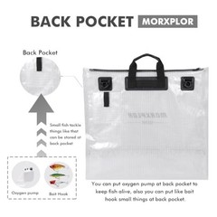 Tournament Fishing Weigh Bag Heavy Duty Waterproof Zipper 26×23 19×34 Inch