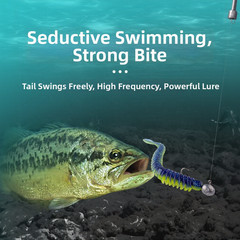 Paddle Tail Swimbait Designed for Strong Vibration For Fishing 7.5cm 8.5cm