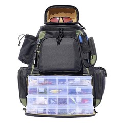 Osage River Ultimate Fishing Backpack Night Fish Light Medium Bag w Tackle Boxes