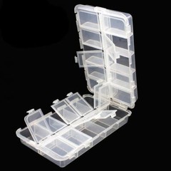 20 Compartments Tackle Box Tackle Utility Plastic Storage organizer 16.5x10x4cm