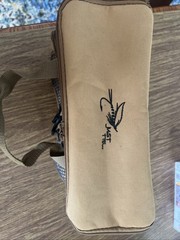 White River Fly Fishing Shop Pack Tan, Pockets Fly Fishing Good Condition Stains