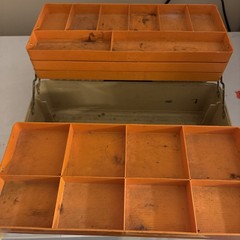 Old Pal Woodstream Tackle PLUG Box 6500 Bass Boss Vtg Solid But Dirty LOOK