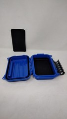 Blue Small Waterproof ABS Structured Case