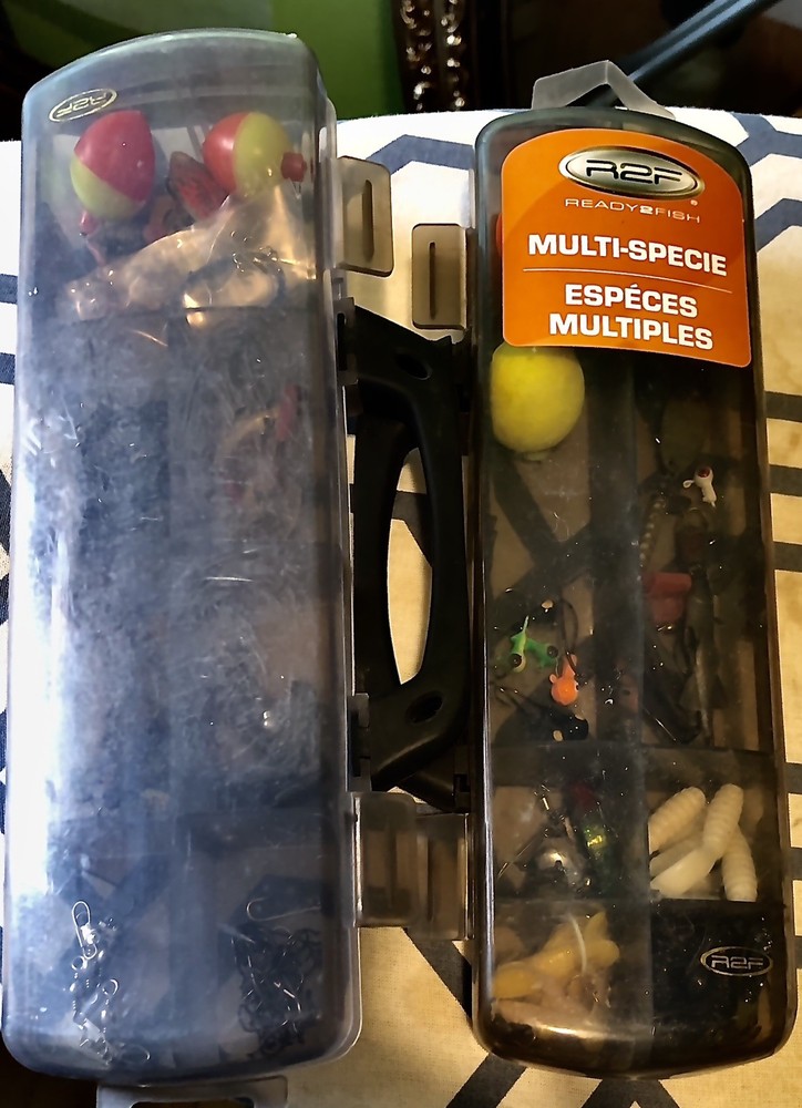 Ready2Fish Tackle Box Kit Variety of Tackle Loop Box American Summer Gone Fishin