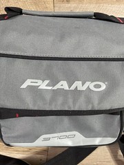 Plano 3700 Tackle Bag Gray Black Red Tackle Tray 15” Long