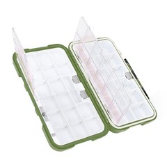 ABS Waterproof Fishing Tackle Box Bait Lure Hooks Storage Case Organizer Con DSO