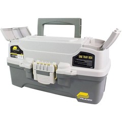 Fishing Tackle Box One Tray Gear Hooks, Bait Storage, Cantilever-tray Design