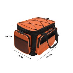 MYDAYS Outdoor Fishing Tackle Bag: Saltwater/Freshwater Padded Carry (No Trays)