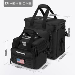 Fishing Tackle Bag – Water-Resistant, Large Capacity, Padded Shoulder Strap, Sal