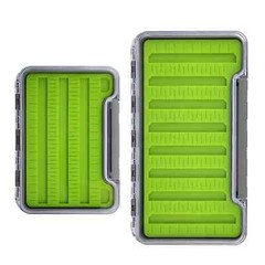Aventik Waterproof Fly Box Silicone Pad Foam Clear Fishing Box Fish Storage
