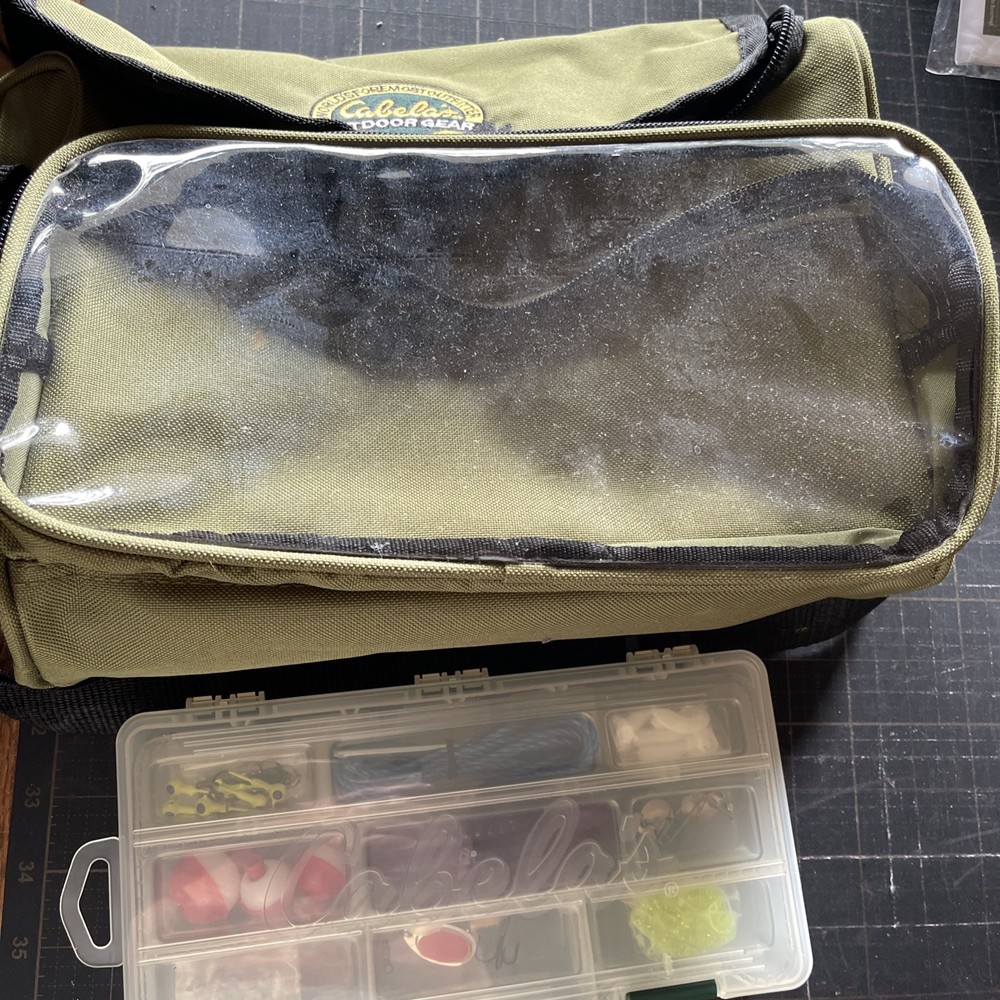 Cabelas Canvas Tackle Bag And Unopened Tackle