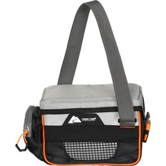 Tackle Bag W/ Trays Carrying Handle Easy-access Mesh Pocket Polyester Gray