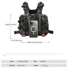 1pcs Multifunctional Outdoor Fishing Backpack, Chest Bag and Waist Bag