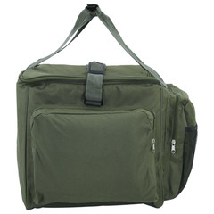 Fishing Bag Dark Green 600D Oxford PVC Coated 57x35x34cm Waterproof PEVA Divider