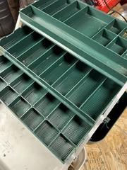 Plano FLW Tour Fishing Tackle Box Plastic 3-Tray Green Wal-Mart