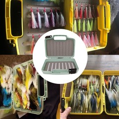 Aventik Streamer Fly Boxes Click Lock Large Streamer Flies Foam Storage Fishi…