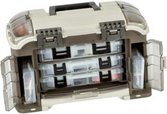 Elite Series Ultimate Angled Tackle System, Graphite & Sandstone, Includes 6 Sto