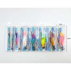 Glow in Dark Shrimp Hook Lure with Rattling Beads and Flexible Soft Legs